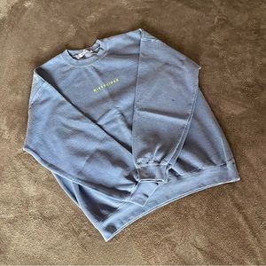 navy missguided crewneck sweater